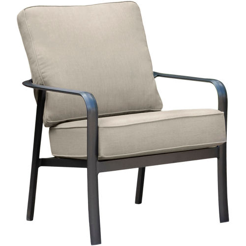 Fairhill Commercial Aluminum Slat Back Chair With Sunbrella Cushions